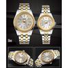 "Classic Women's Analog Quartz Watch Gold Silver Stainless Steel Waterproof Casual Date Display"