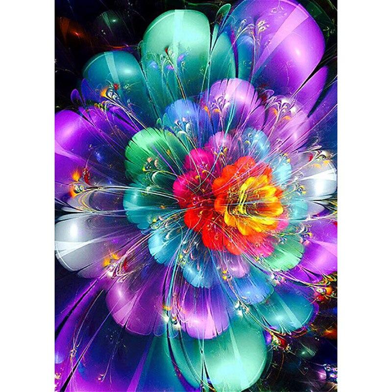 5D Diamond Painting Flowers Full Round Drill New Arrival Mosaic Diamond Embroidery Vase Painting Rhinestone Home Decor