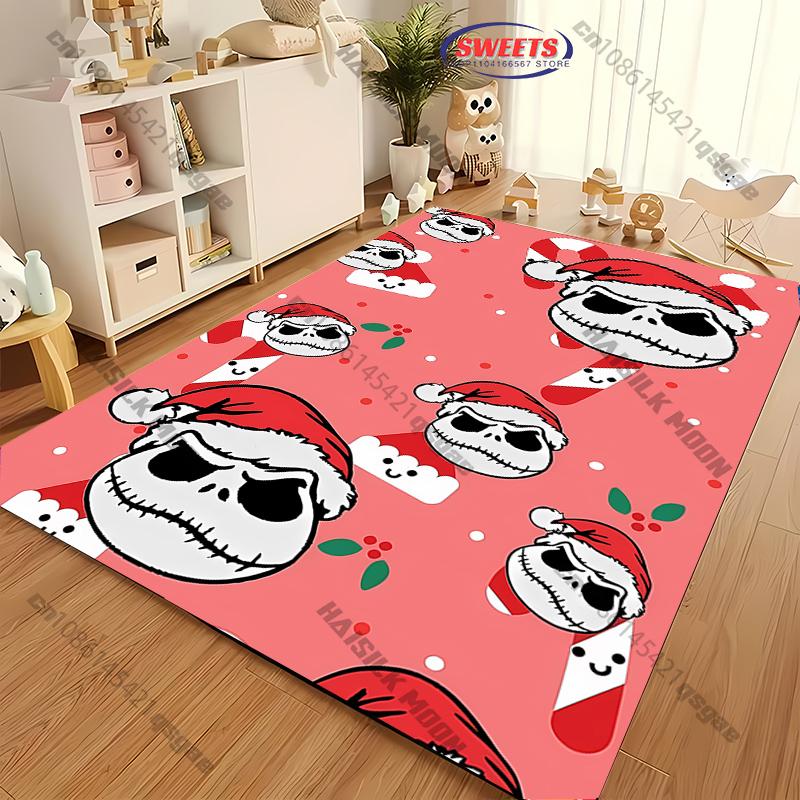 1PC The Nightmare Before Christmas Theme Carpet LivingRoom Bedroom Sofa Large Decor Mat Christmas Halloween Top 10 Holiday Gifts