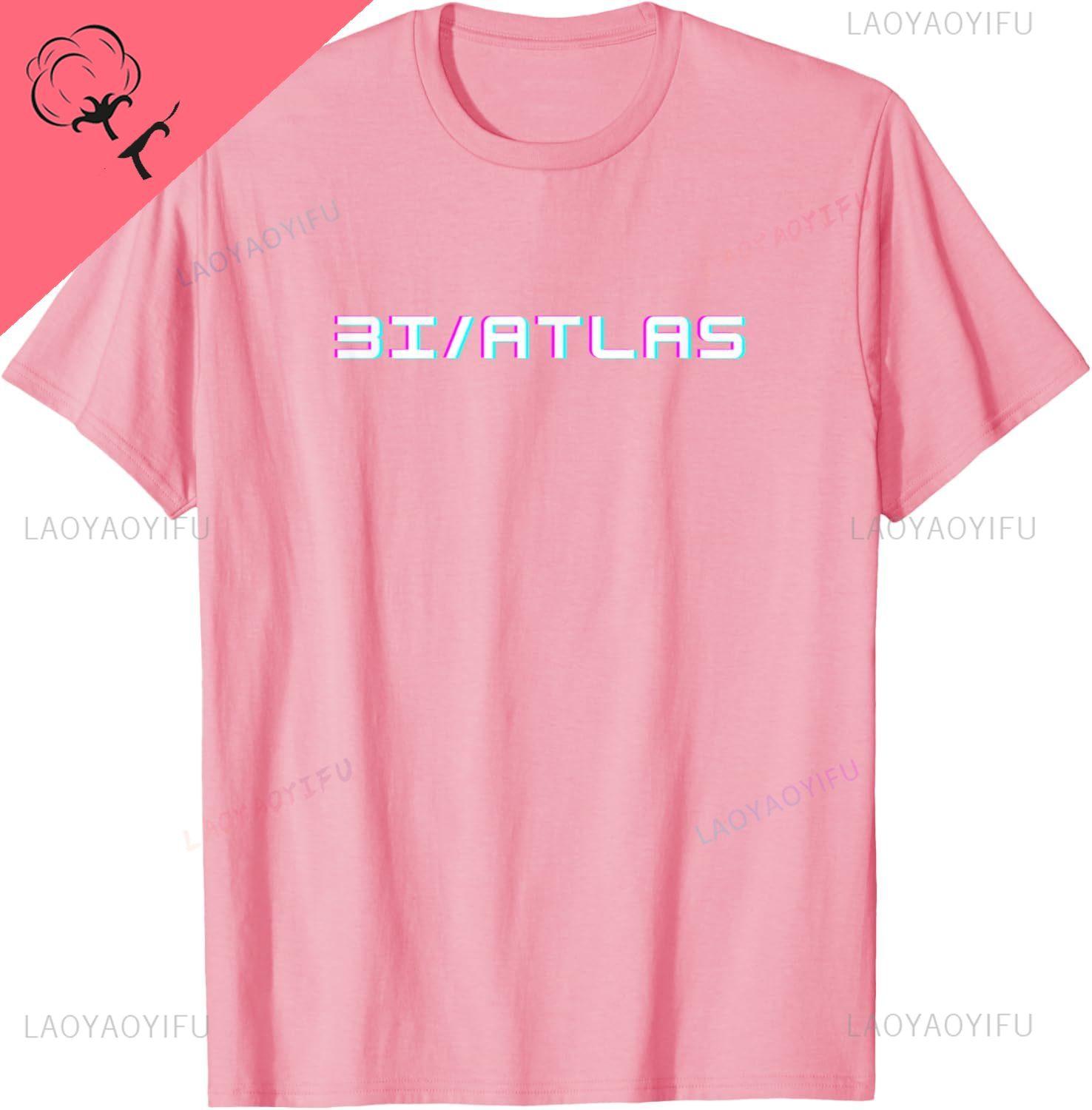 

3I Atlas Glitch Style Sci Fi Retro Space Funny Graphic TShirt Personalized Clothing Streetwear Camiseta Hombre 4XL