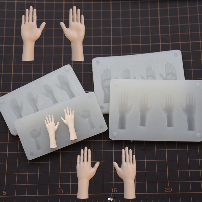 DIY Tonmodellierwerkzeuge: Proportionale Hand- und Arm-Silikonformen für Puppenfiguren