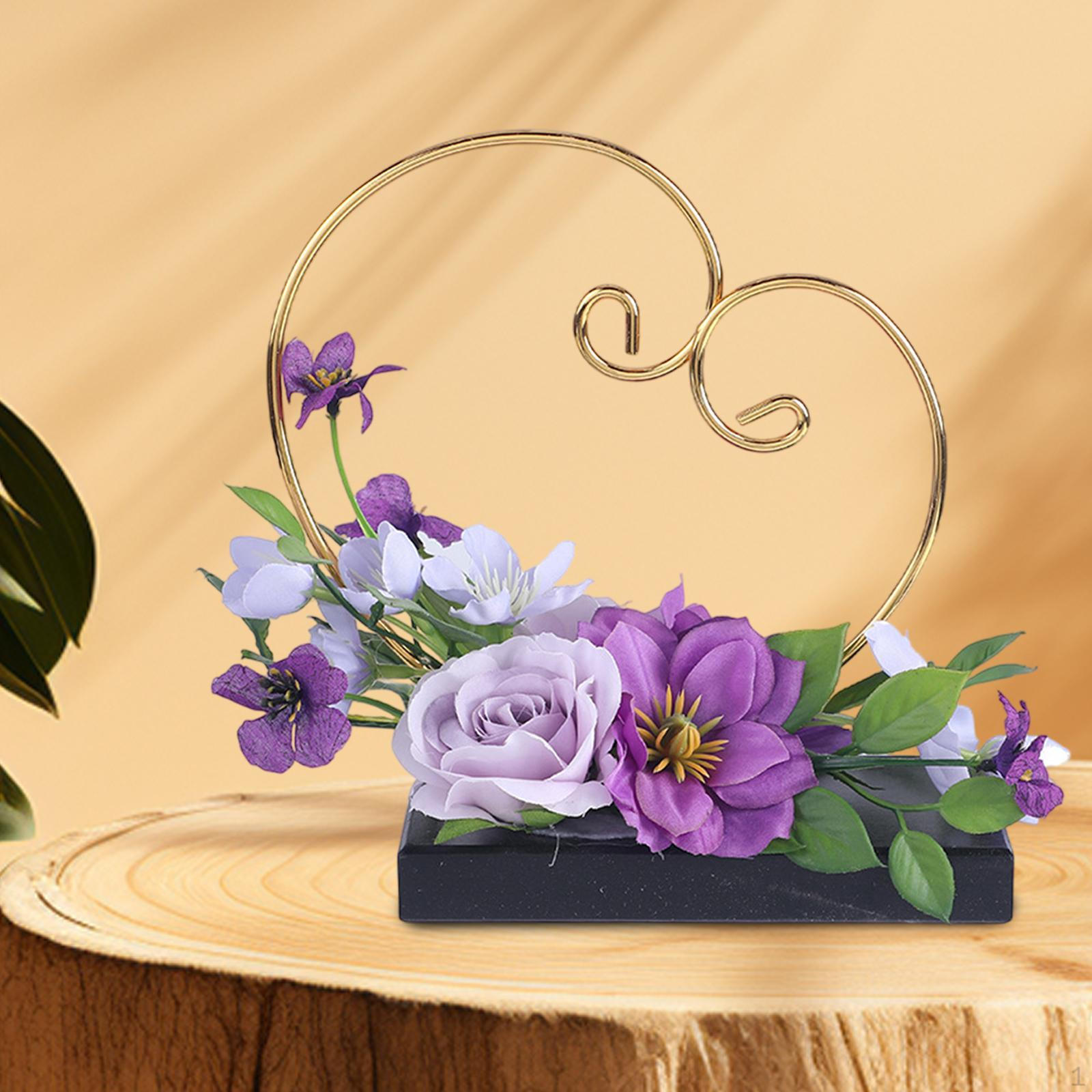 

Весільна підставка для квітів, кільце, кошик, декор для фону у формі серця, тримач