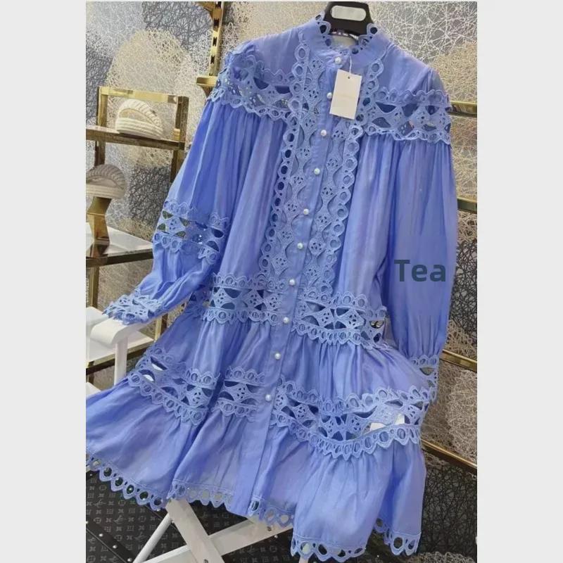 Australian Fashion: Early Spring Lace Splicing Luxury Loose Fit Fairy Dress