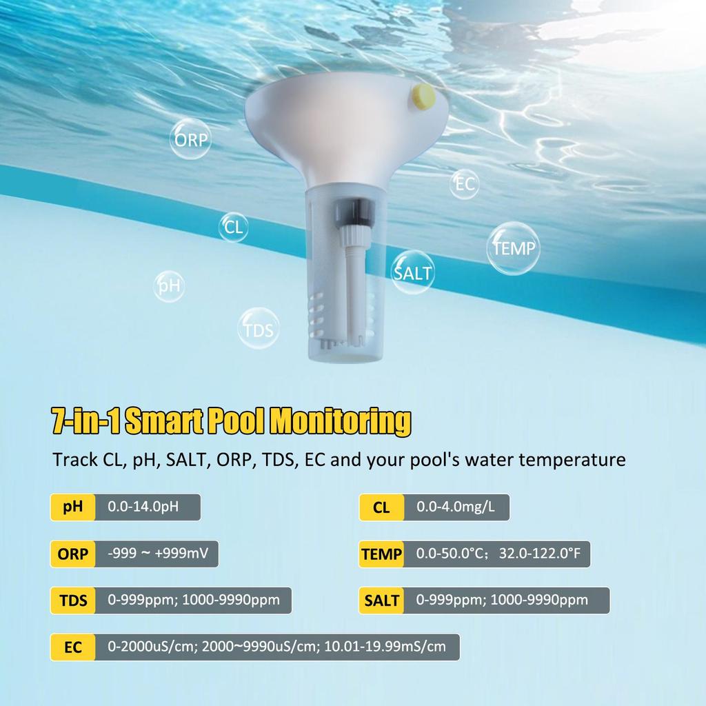 Moniteur De Qualité D'eau De SPA De Piscine D'aquarium De Testeur De