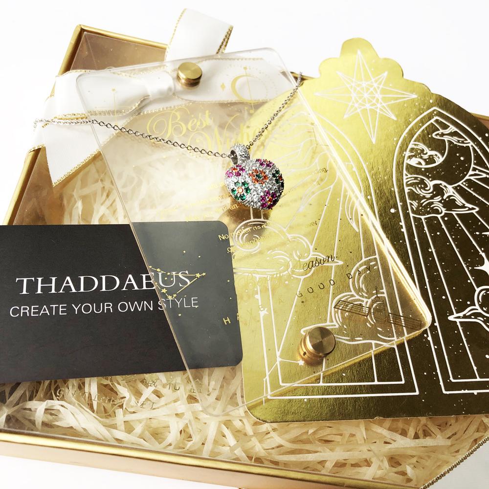 Necklace Heart Colorful Flower Summer New Romantic Fine Jewelry Europe 925 Silver Gift For Women