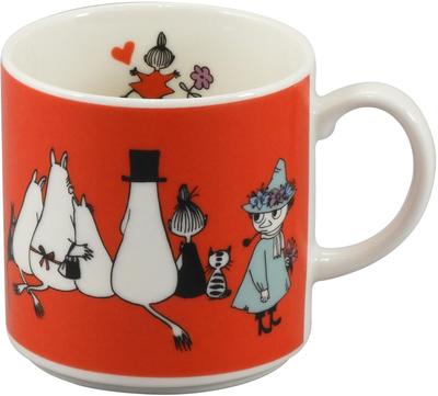 MOOMIN Shine On Barnmugg, 350 ml, Perfekt för Mors dag eller Fars dag, Röd, MM8301-11, Yamaka Shoten, Tillverkad i Japan