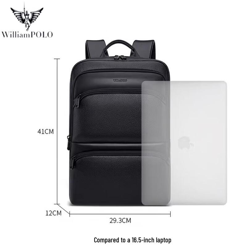 WILLIAMPOLO Men s Business Casual Laptop Backpack P25BB428