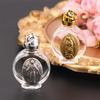 1Pc Leere Heilige Wasser Jesus Flasche Religiöse Kreuz Flasche Christian Taufe Lieferungen