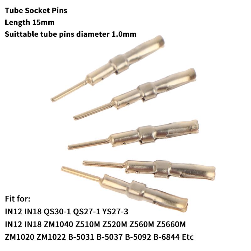 50Pcs Nixie/VFD Tube Socket Pins 1mm Gold Plated IN-12 IN-18 For QS30-1 QS27-1 YS27-3 ZM1040 Z510M
