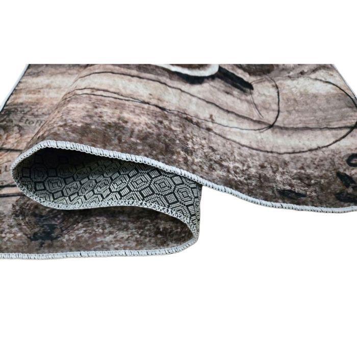 Kitchen Rug 90x130 Cm Polyester Coffee Beige