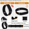 2PCS Soft Nylon Wristband & Armband Set for Google Fitbit Air Integrated Metal Frame Strap Sport Strap for Google Fitbit Air