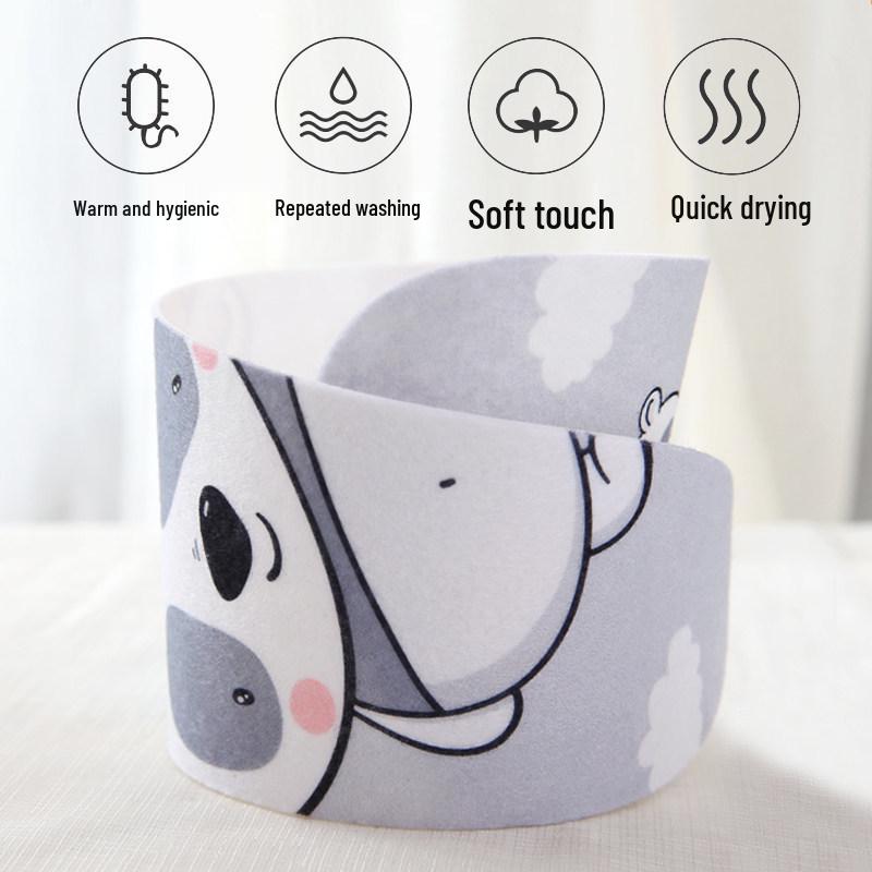 Enlarged Cute All-Season Stick-on Washable Thick Toilet Seat Pad Cushion