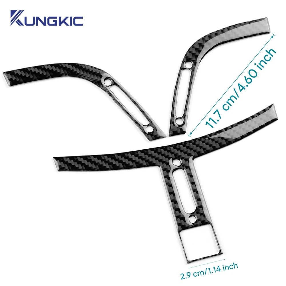 Echter Weicher Karbonfaser-Aufkleber für Peugeot 206 2009 2010 2011 2012 2013 2014 LHD RHD Auto Armaturenbrett Lüftungsauslass Innenverkleidung