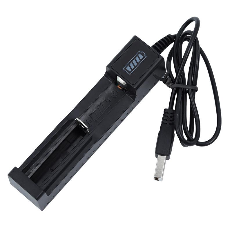 

USB Быстрое зарядное устройство для литиевых аккумуляторов 18650 - Одинарный слот, Совместимость с несколькими моделями, для вентиляторов и фонариков