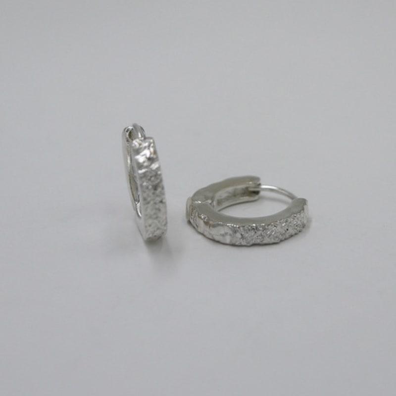 

SUIOVE Texture hoop Earring silver