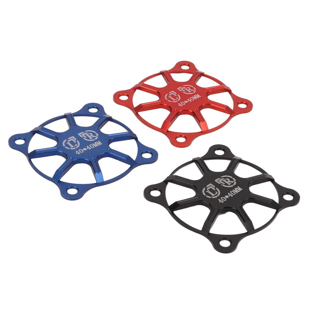 3Pcs Motor Cooling Fan Cover Black Red Blue 40x40mm Aluminium Alloy Light Weight RC Cooling Fan