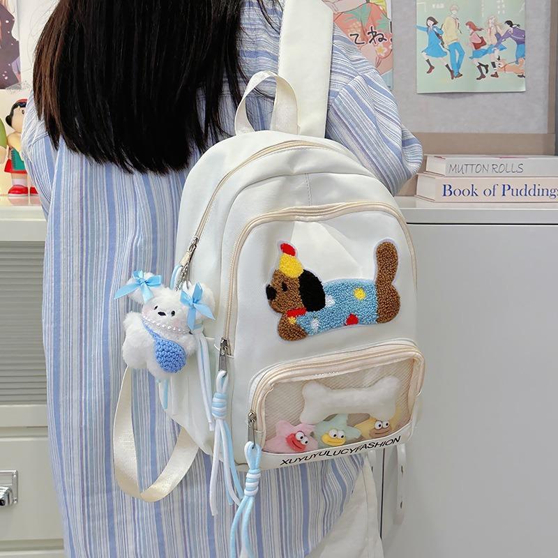 Backpack Girls Junior High School High School Niche Transparent Large Capacity Backpack Travel School Bag