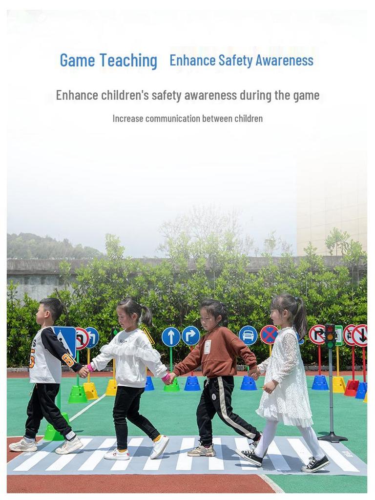 Kids’ Outdoor Sports Traffic Signs & Signals Toy Set