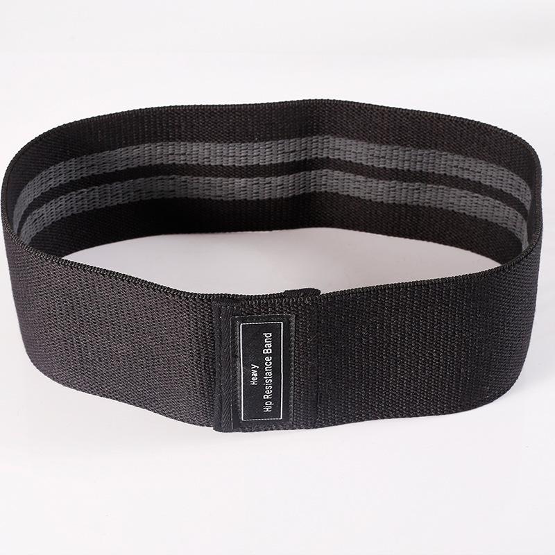 Squat hip resistance band Polyester cotton yoga body tension band indoor fitness hip lifting ring elastic band