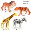 "1-9 inch Plastic Animal & Dinosaur Model Toy Set"