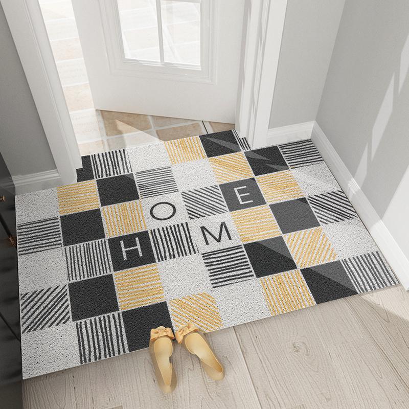 

Silk Loop PVC Door Mats, Kitchen Mat, Bathroom Mat, Home Carpet, Cuttable, Non-slip, Hallway Entrance, New Product 50x80cm