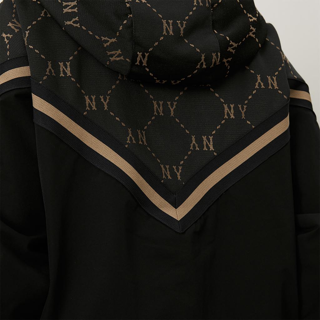 New MLB MONOGRAM Collection New York Yankees 24FW Windproof Jacket Unisex Black 3AWJM0144-50BKS