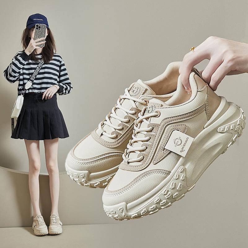 Dad shoes autumn thick-soled 22 new casual sports autumn student running shoes 35 хаки