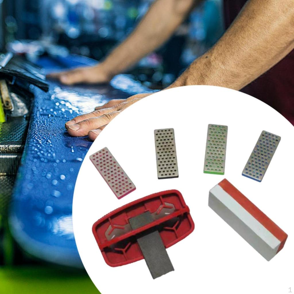 Ski Edge Sharpener Board Ice Tuning Maintenance Kit Burr Skiing Equipment