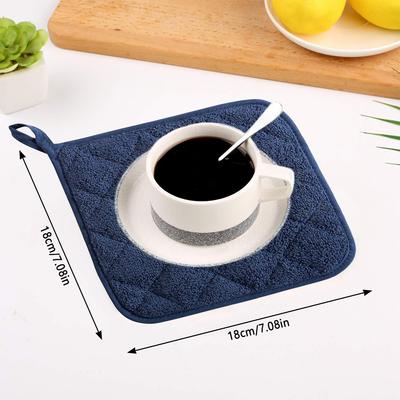 3Pc Pot Holders Heat Resistant Potholders Cotton Hot Pot Pad Firm Grip Pot Holders Dining Table Mat Pot Holders Set Kitchen Tool