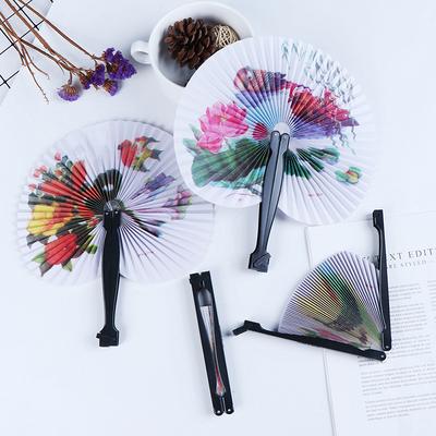 Klappbarer Handfächer im chinesischen Stil, Sommer-Handfächer, bedrucktes Papier, Dekoration, Geschenke