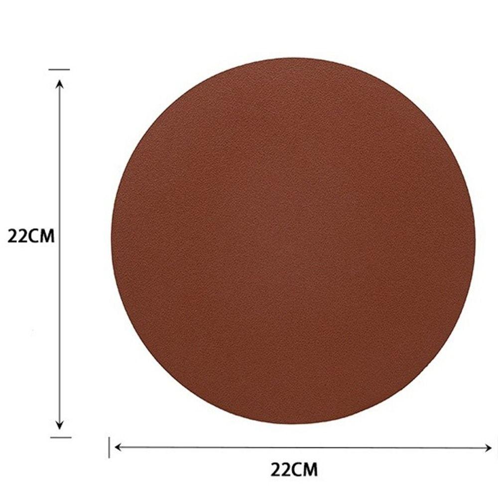 Solid Color Mouse Mat Waterproof Computer Mouse Pad Office Desk Leather Mouse Pad