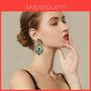 Geometrische elliptische Wassertropfen-Ohrringe für Damen mit Strass-Hänge-Schmuck Modeaccessoires