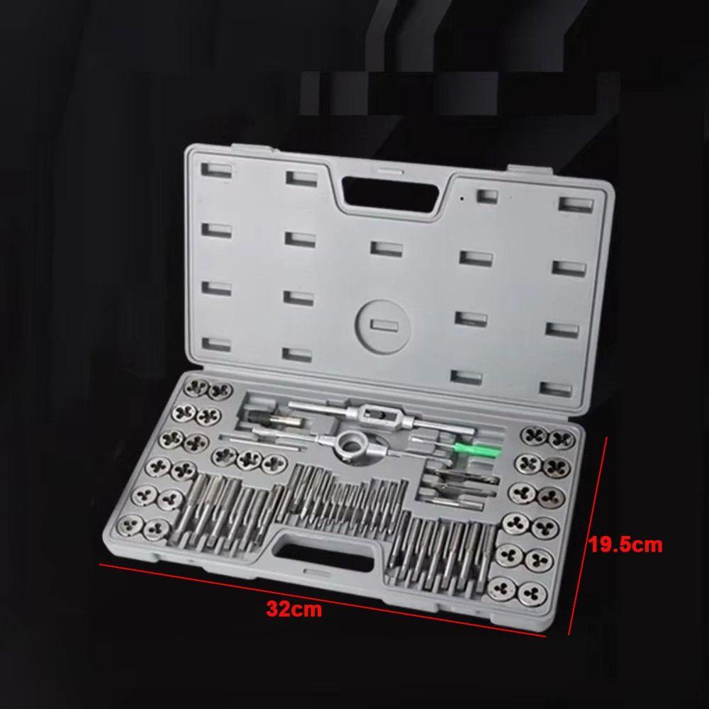 40pcs Metric Tap And Die Set Alloy Steel Threading Tool Kit New Hand Tapping Tools