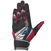 Mizuno Baseball Batting WILLDRIVE 1EJEA245 MIZUNO Black X Red X Size M Gloves, BLUE, Pair, (09) Silver, (24-25cm)