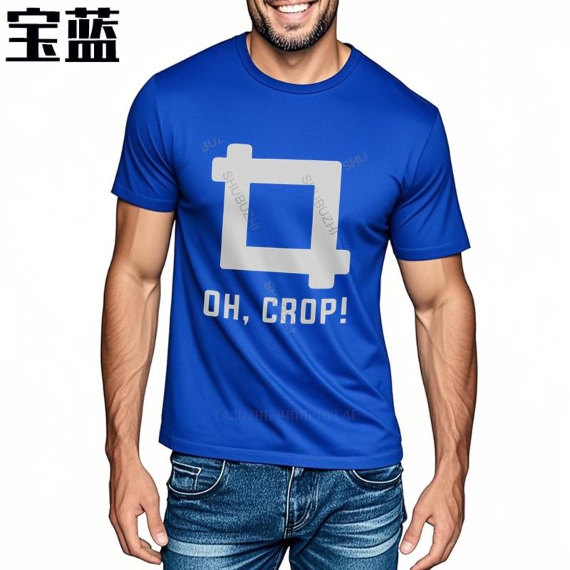 Men Cotton T-Shirt Summer Brand Tshirt Oh Crop Funny Picture Photographer T-Shirt Photography Instagram Photo 684 Brand