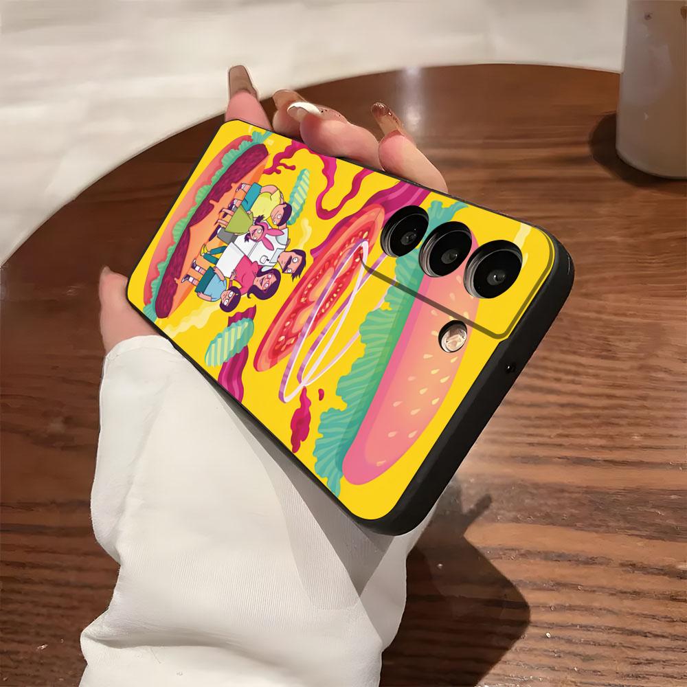 B-Bobs B-Burgers Phone Case For Samsung S26 S25 S24 FE S23 S22 S21 Plus S20 Ultra Note20Ultra Black Soft Shell