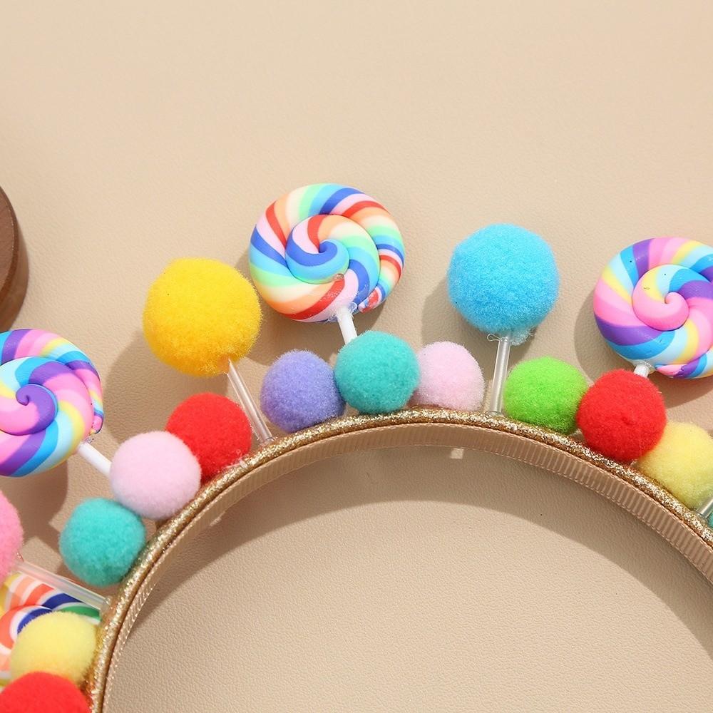 Mode Cartoon Lutscher Haarband Süß Interessant Haarreif Süßigkeiten Prinzessin Haarband Mädchen