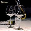 ZISIZ European Luxury Crystal Burgundy Wine Glass Set with Decanter