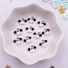 30pcs Resin Mini Colorful Painted Cartoon Ghosts Bat Pumpkin Spider Bat Candle Figurines Flat Back Nail Art DIY Scrapbook M437 H