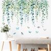 Flower Plants Wall Stickers Home Decoration Bedroom Adhesive Decals Wallpaper