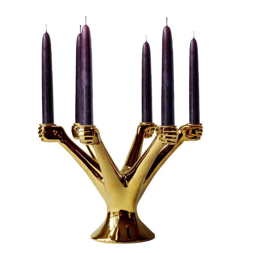 Luxury Nordic Gold Candle Holders Decor White Ceramic Candlesticks Decoration Modern Living Room Wedding Table Centerpiece Gifts