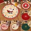 Runder Weihnachtsteppich Weihnachtsschlitten Anti-Rutsch-Teppich Dekoration Feiertags-Wohnzimmer Schlafzimmer Heimdekoration Teppich