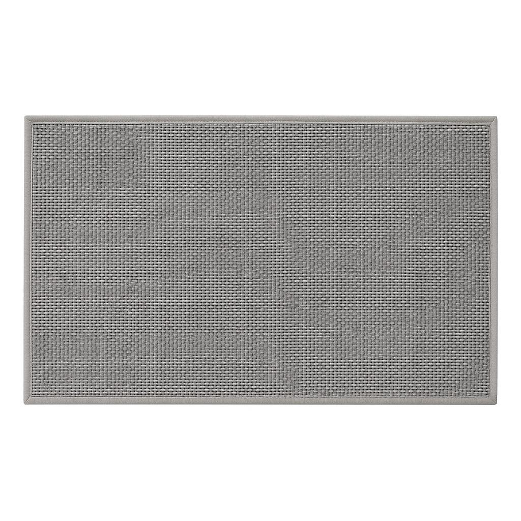 Non Slip Entrance Doormat Washable Kitchen Carpet Simple Solid Color Welcome Mat Soft and Durable Kitchen Carpet Home Doormat 45x75cm серый