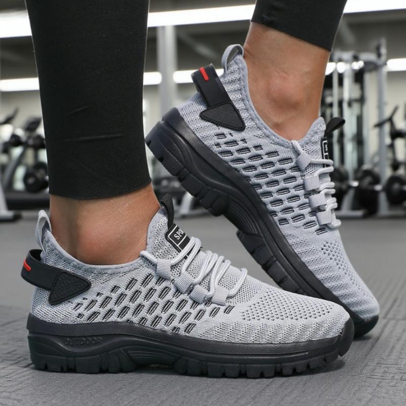 Damen Freizeit-Sneaker Mesh Atmungsaktiv Hochwertige Laufschuhe Trendige Leichte Bequeme Schnürschuhe Tenis Sportsneaker