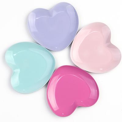 Nuovo Vassoio Porta Cosmetici in Acciaio Inossidabile a Forma di Cuore Piastra per Attrezzatura per Nail Art Salone Chirurgico Dentale Strumenti per Manicure
