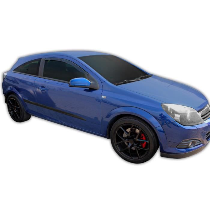 Air Deflectors - SCOUTT - Opel Astra H 3D - Smoked - Reinforced Acrylic - Easy Installation