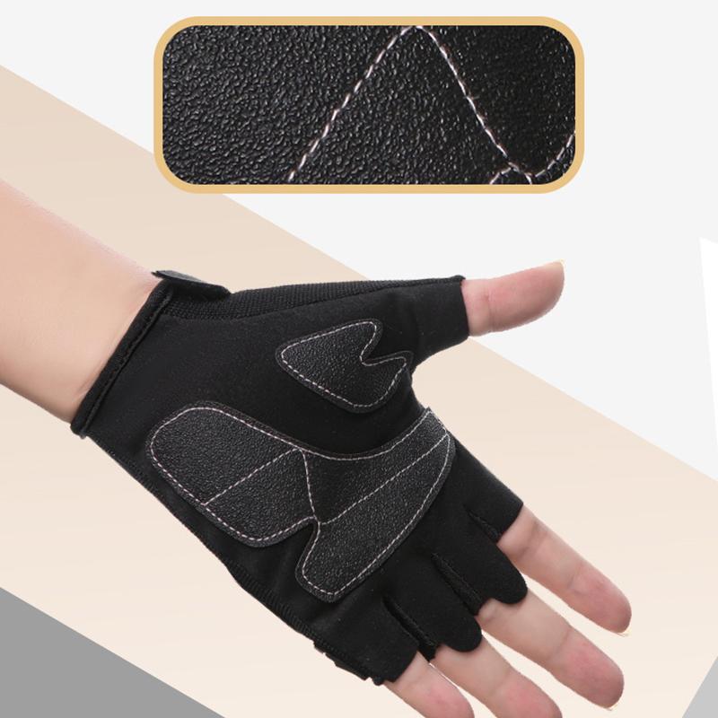 Outdoor Sports Protective Half Finger Gloves For Men Women Universal Open Finger Resistant Motorcycle Bike Gloves