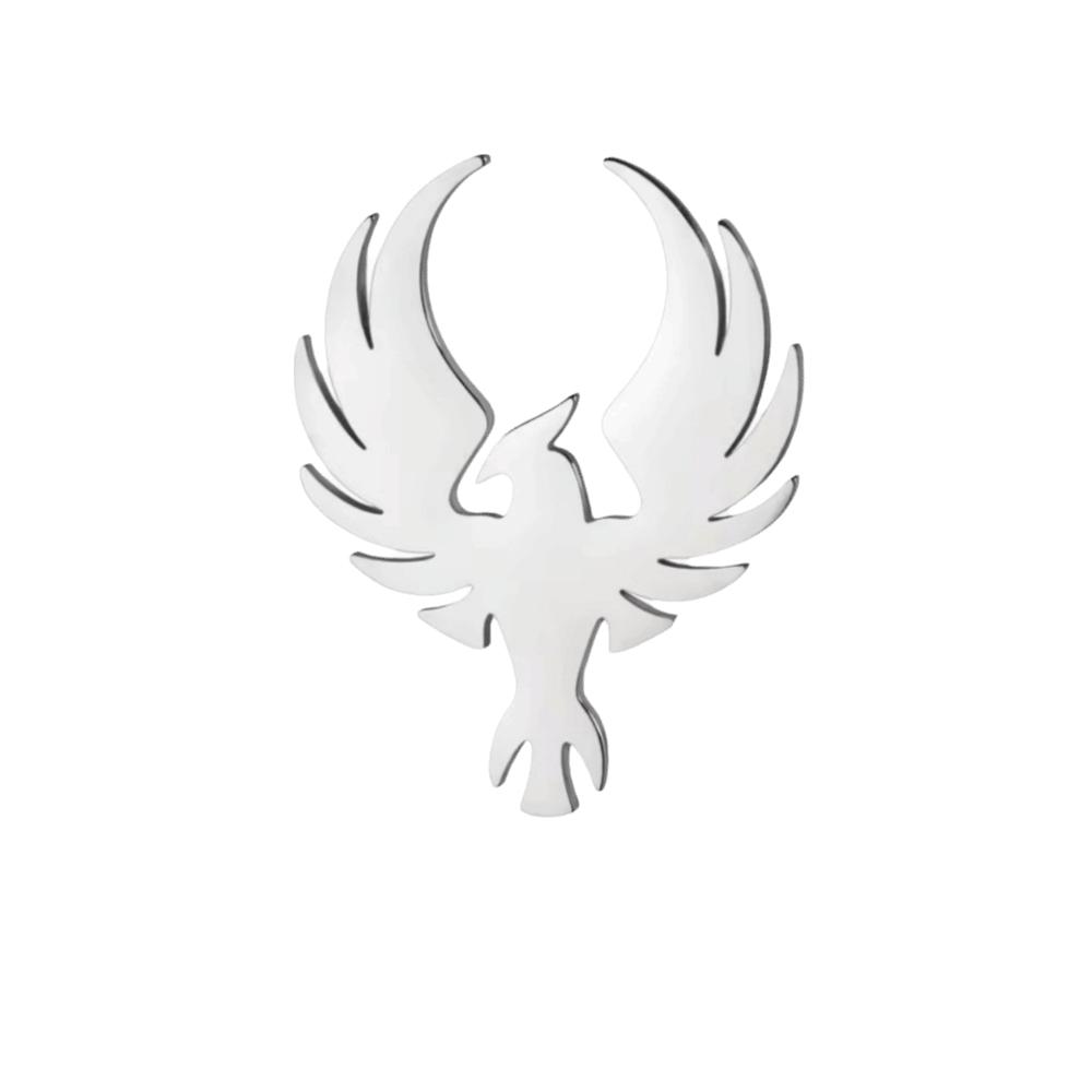 Stainless Steel Suit Collar Badges Lion Vintage Lapel Pins Phoenix Brooches  Decoration