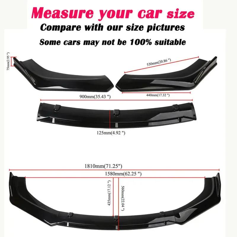 Per Lexus IS250 IS350 IS300 Spoiler Labbra Sdoppiatore Paraurti Anteriore Kit Carrozzeria Tuning Protezione Copertura Accessori Nero Lucido