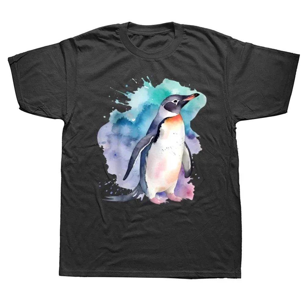 I Did the Math the Answer Is Penguin Funny Penguin Lover Graphics Men's T Shirt Fashion Casual Oversized Short Sleeve T-shirts